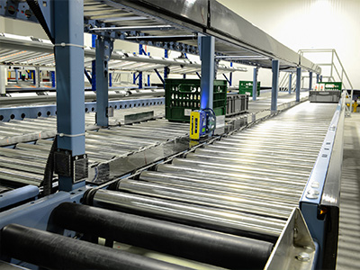 某食品厂智能物料搬运流水线